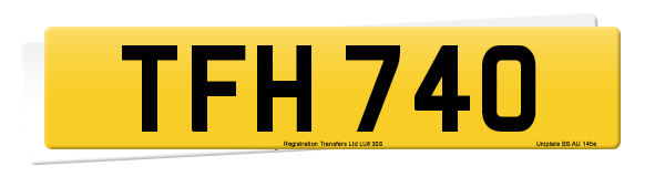 Registration number TFH 740